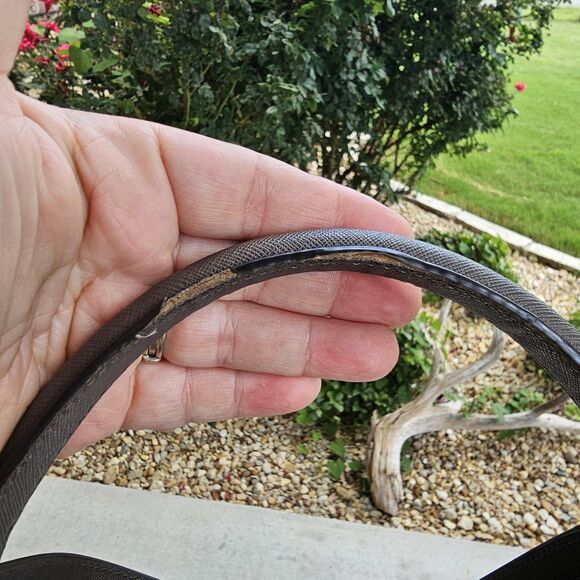 Michael Kors Grey Leather Medium Ava Top Handle Bag With Crossbody Strap - Picture 5 of 6